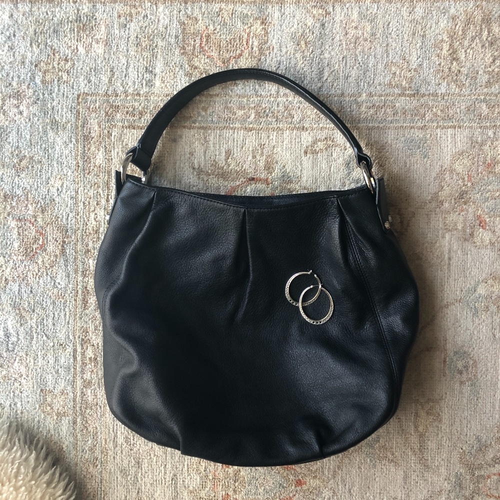 Genuine Italian Leather Bag in Black by Coccinelle